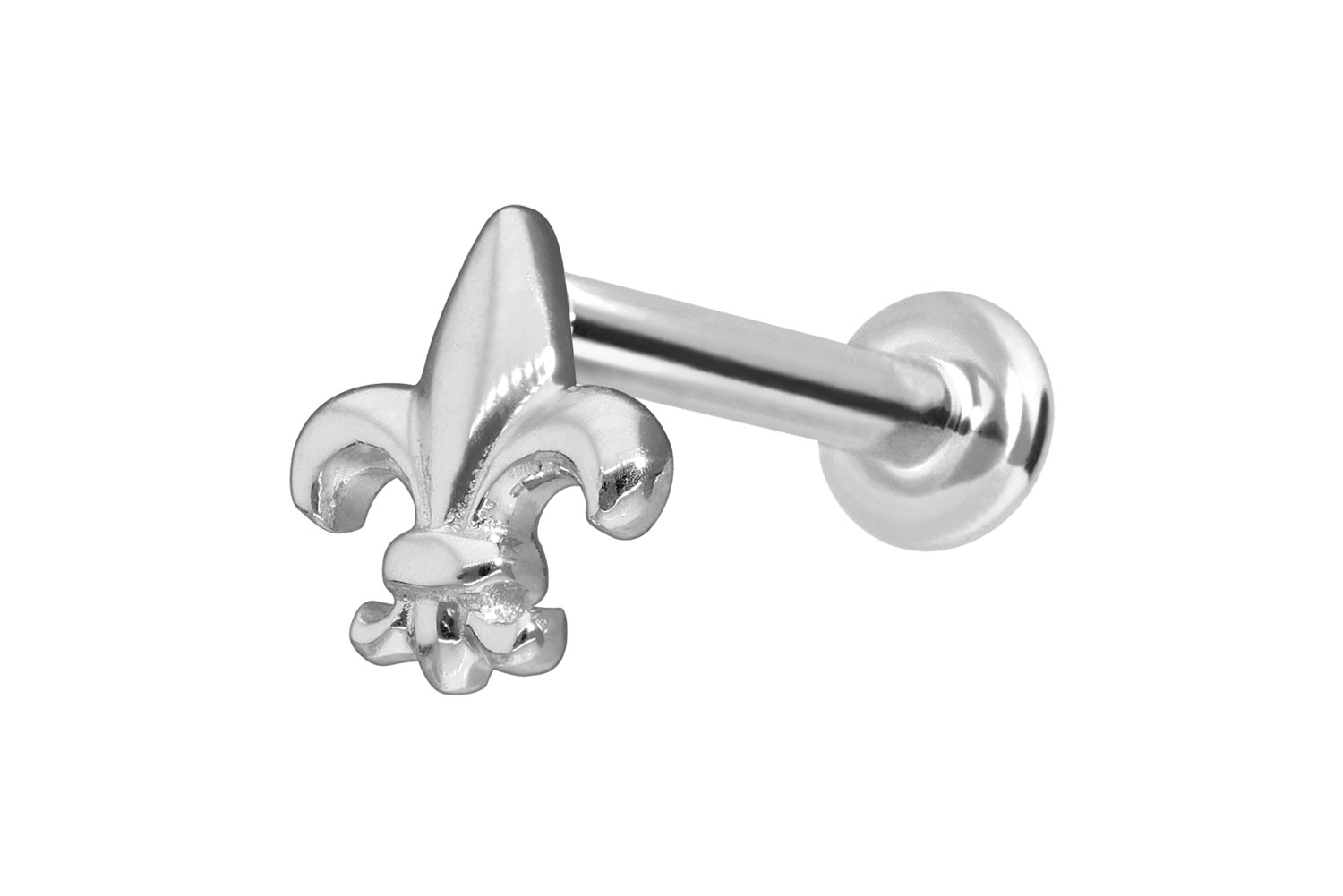 14 Karat Gold Labret Piercing mit Innengewinde LILIE